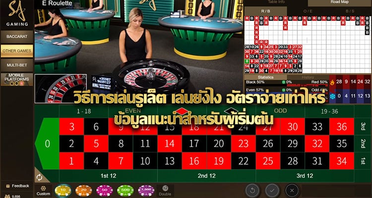 วิธีการเล่นรูเล็ต
